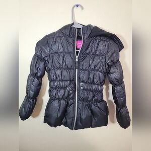 Girls Black Puffer Jacket